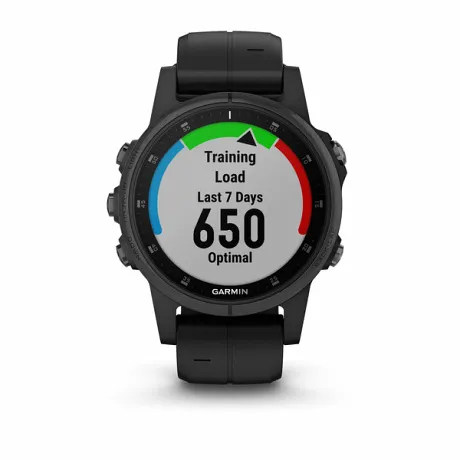 GPS-часы Garmin FENIX 5S PLUS SAPPHIRE черные с черным ремешком - Фото 9