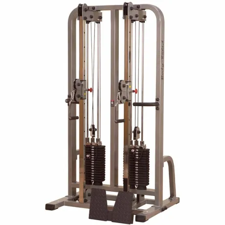 Сдвоенная блочная стойка с двумя весовыми стеками Body Solid по 105 кг