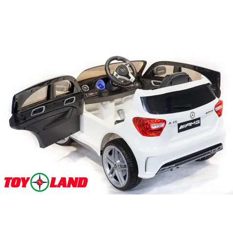 Электромобиль ToyLand Mercedes-Benz A45 белый - Фото 6