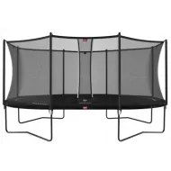 Батут BERG Grand Favorit Regular 520 Black + защитная сетка Safety Net Comfort