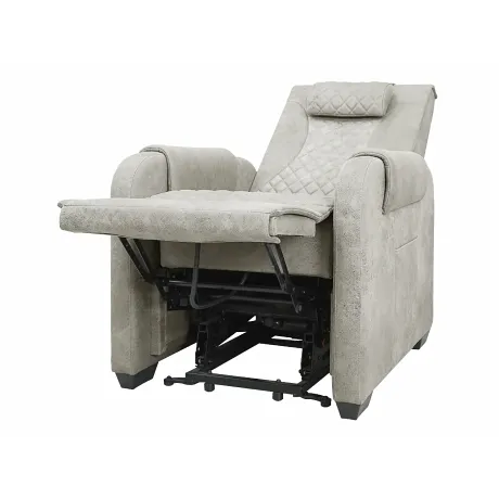 Массажное кресло реклайнер с подъемом FUJIMO LOUNGE UP F7003 ULFL Смоки (Orlando 4) - Фото 14