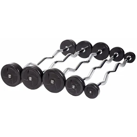 Набор ИЗОГНУТЫХ штанг PROFI-FIT, 10-30 кг, шаг 5 кг