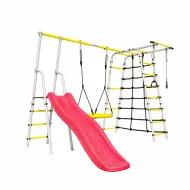 Дачный комплекс Богатырь + ГНЕЗДО качели Romana R 103.07.04 (белый/желтый)