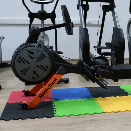 Маты - пазлы для фитнесса и тренажеров DFC 1 элемент Красный - Фото 9