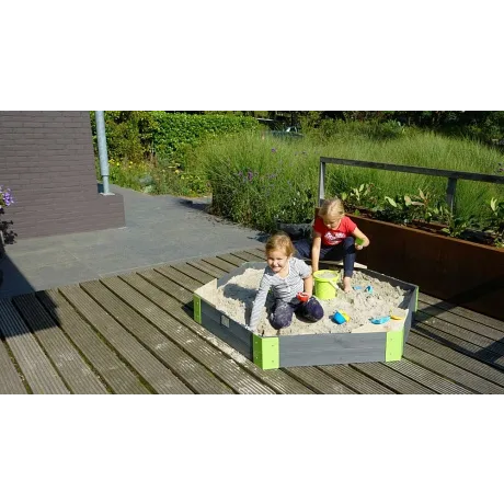 Песочница шестиугольная Exit Toys Акцент 160*140 см - Фото 7