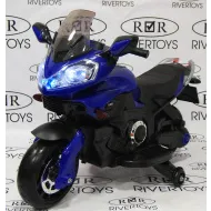 Электромотоцикл RiverToys E222KX синий