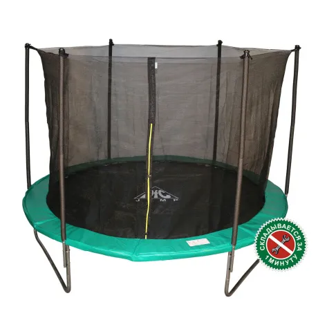 Батут DFC JUMP 8 ft складной, с сеткой green