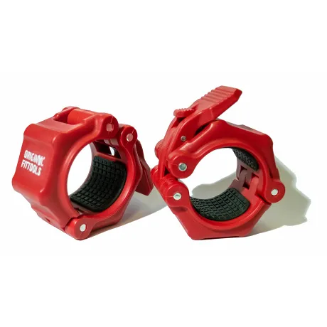 Штанга олимпийская OriginalFitTools 180 кг (диски с двумя хватами, черный гриф) - Фото 12