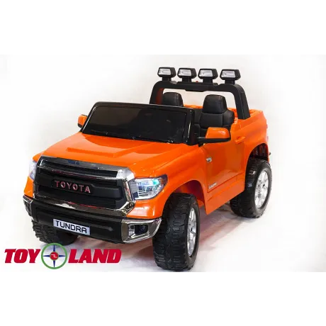 Детский электромобиль ToyLand TOYOTA TUNDRA оранжевый краска