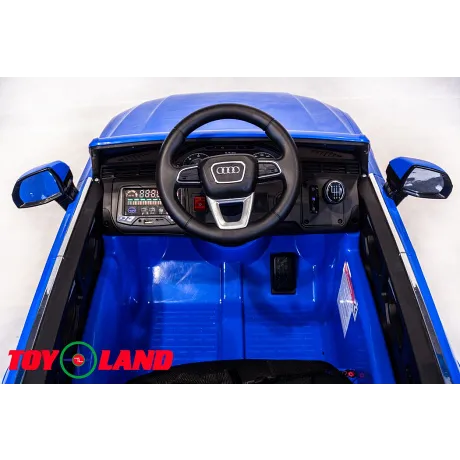 Электромобиль ToyLand Audi Q7 синий - Фото 7