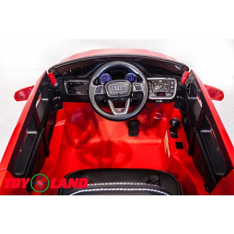 Электромобиль ToyLand Audi Q7 высокая дверь красный - Фото 7