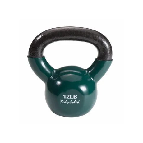 Гиря Body Solid 5,4 кг (12lb) обрезиненная темно-зеленая