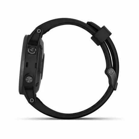 GPS-часы Garmin FENIX 5S PLUS SAPPHIRE черные с черным ремешком - Фото 7
