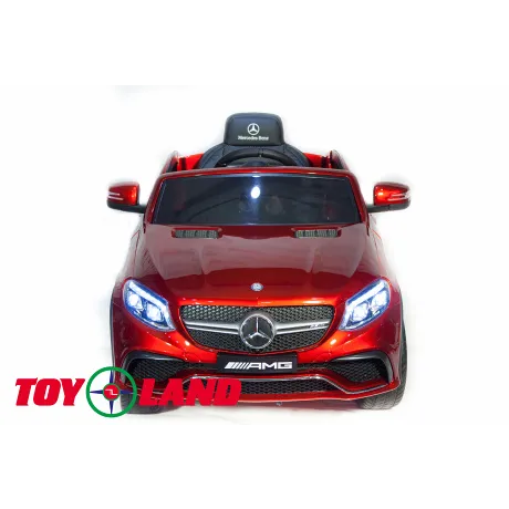 Детский электромобиль ToyLand Mercedes-Benz AMG GLE63S Coupe красный краска - Фото 3