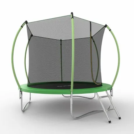 Батут с внутренней сеткой и лестницей EVO JUMP Internal 8ft (Green) - Фото 3