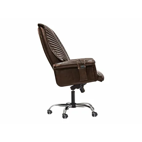 Офисное массажное кресло EGO President EG1005 Шоколад (Арпатек) - Фото 4