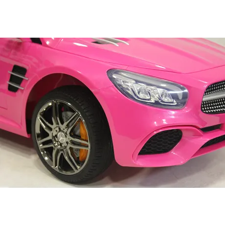 Электромобиль RiverToys MERCEDES-BENZ SL500 (розовый) - Фото 14