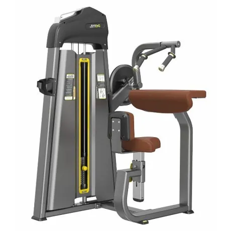 Трицепс-машина сидя. Прямая парта DHZ Seated Tricep - Flat Стек 64 кг E-1027В