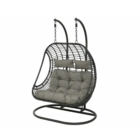 Подвесное кресло Illumax "Рига" на 2 места Черное - Фото 2