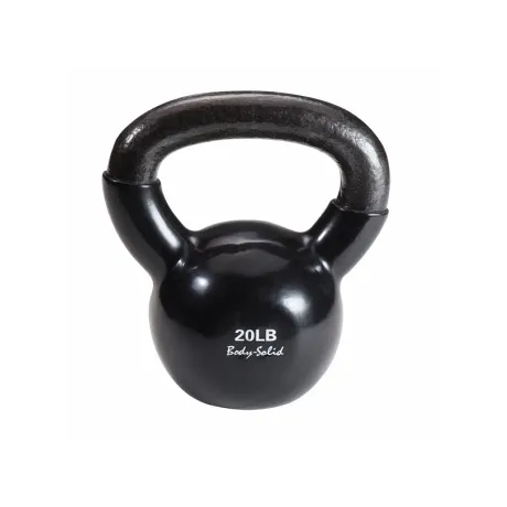 Гиря Body Solid 9,1 кг (20lb) обрезиненная черная