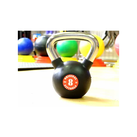 Гиря Original Fittools 8 кг с хромированной ручкой - Фото 3