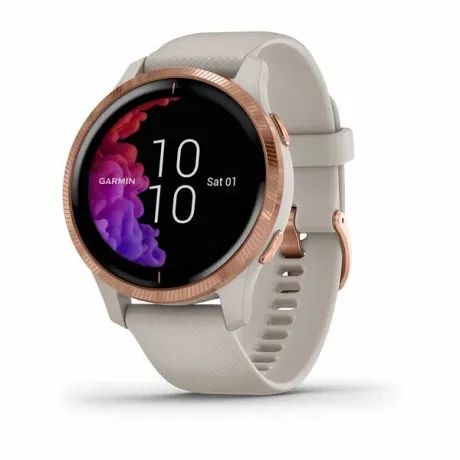 Смарт-часы с GPS Garmin VENU песочного цвета с золотистым безелем