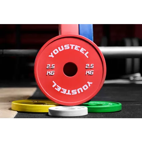 Диски тренировочные малые Yousteel красный 2.5 кг