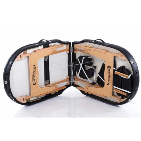 Складной массажный стол RESTPRO VIP OVAL 3 Black - Фото 4