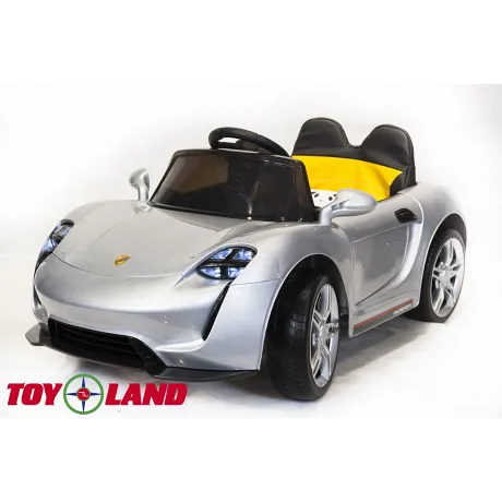 Электромобиль ToyLand Porsche Sport mini BBH 7188 серебро (краска) - Фото 4