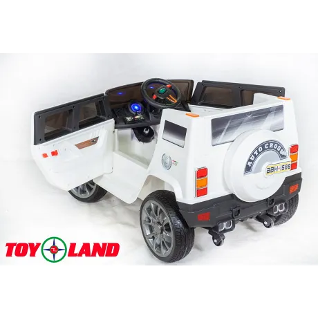 Электромобиль ToyLand Hummer BBH1588 белый - Фото 6