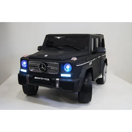 Электромобиль RiverToys Mercedes-Benz G65 AMG черный матовый - Фото 4
