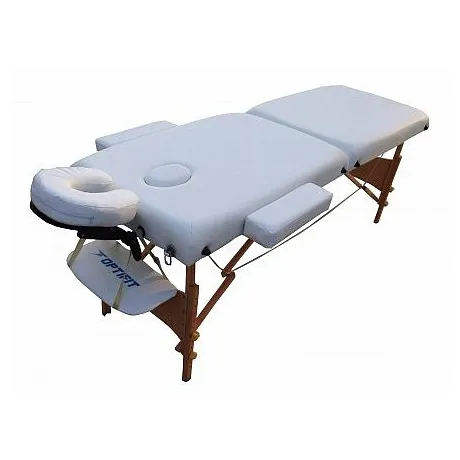 Складной массажный стол Optifit Belleza MT-25 белый