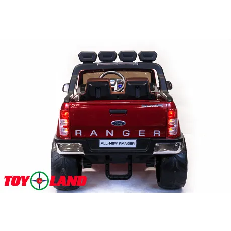 Электромобиль ToyLand Ford Ranger 2017 4x4 красный - Фото 7