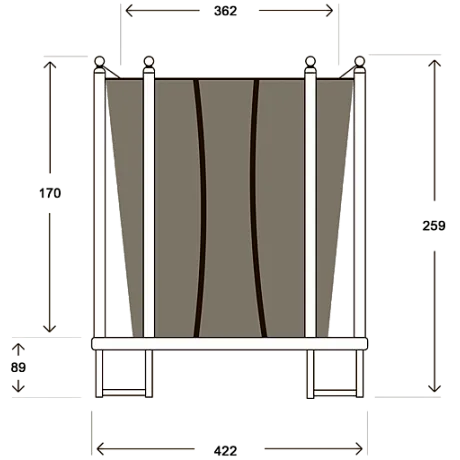 Батут Hasttings Classic Green (4,26 м) - Фото 9