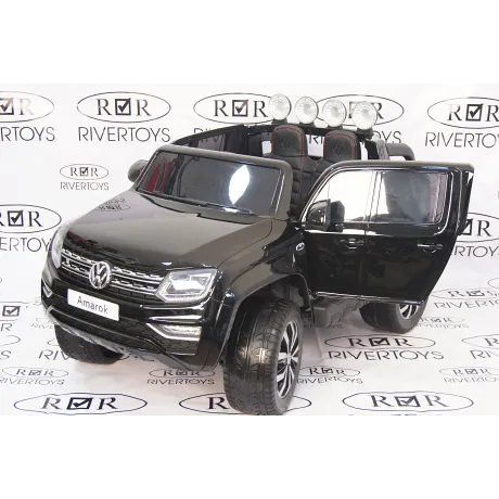 Электромобиль RiverToys VOLKSWAGEN-AMAROK-M999MM Black - Фото 7