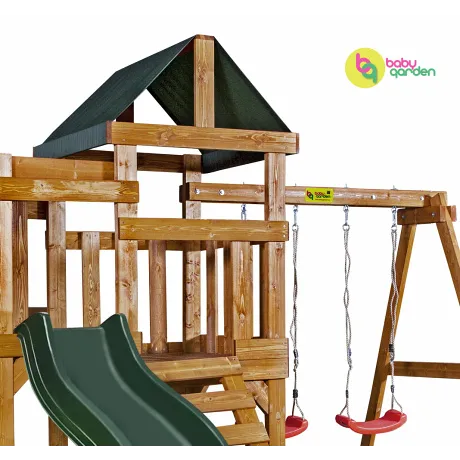 Детская игровая площадка Babygarden Play 6 зеленый - Фото 2
