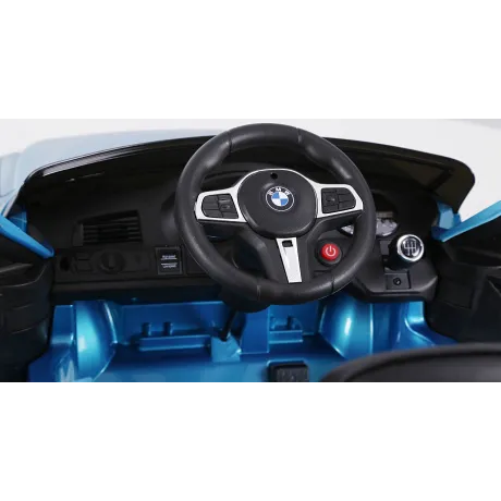 Электромобиль RiverToys BMW 6 GT JJ2164 (синий глянцевый) - Фото 6