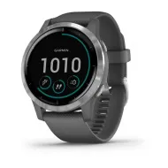 Смарт-часы с GPS Garmin VIVOACTIVE 4 серые с серебристым безелем