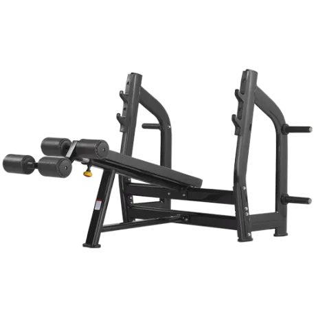 Скамья для жима с отрицательным наклоном BRONZE GYM H-024 черный