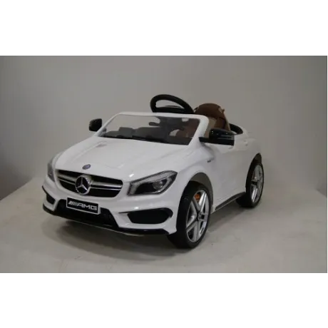 Детский электромобиль RiverToys Mercedes-Benz CLA 45 (А777АА) белый - Фото 2