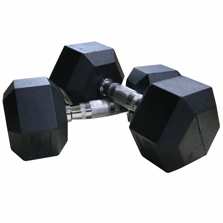 Гантели DFC гексаг. обрезиненная пара 7кг DB001-7 - Фото 3