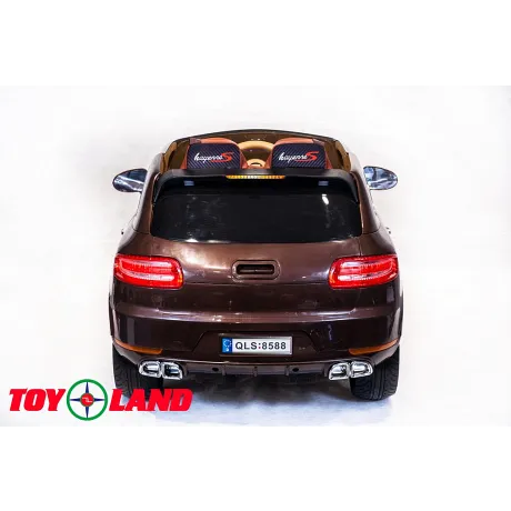 Электромобиль ToyLand Porsche Macan QLS 8588 коричневый - Фото 6