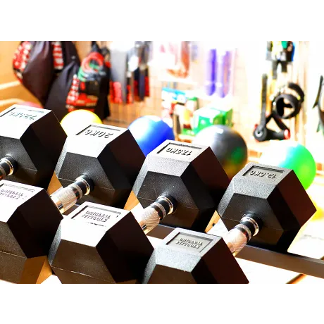 Гантель Original FitTools 15 кг гексагональная - Фото 4