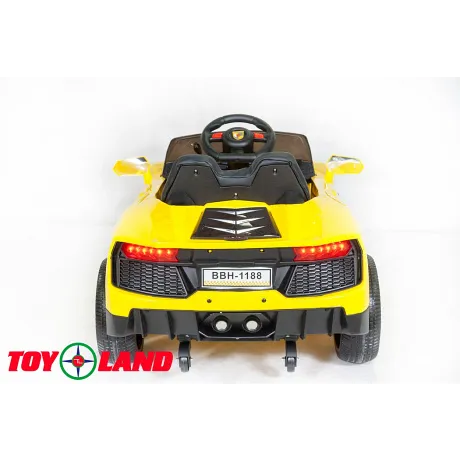 Электромобиль ToyLand Lamborghini BBH 1188 желтый (краска) - Фото 7
