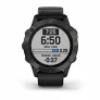 Часы Garmin FENIX 6 Sapphire серый с черным ремешком - Фото 8