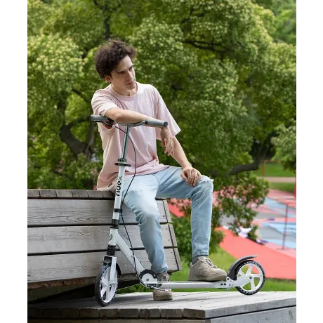 Самокат 2-колесный Legacy 250/200 мм, ручной тормоз, белый - Фото 4