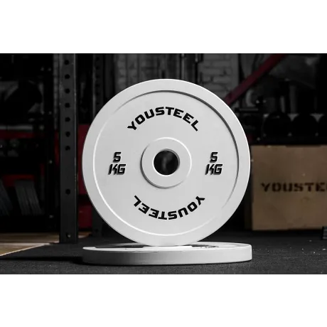 Диск соревновательный Yousteel белый 5 кг