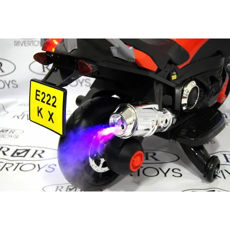 Электромотоцикл RiverToys E222KX красный - Фото 5