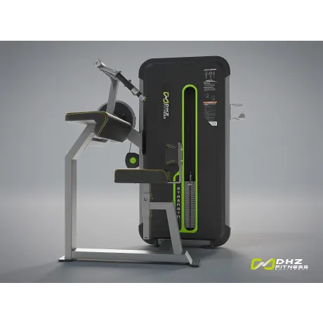 Трицепс-машина сидя. Прямая парта DHZ Seated Tricep - Flat Стек 64 кг A3027 - Фото 3