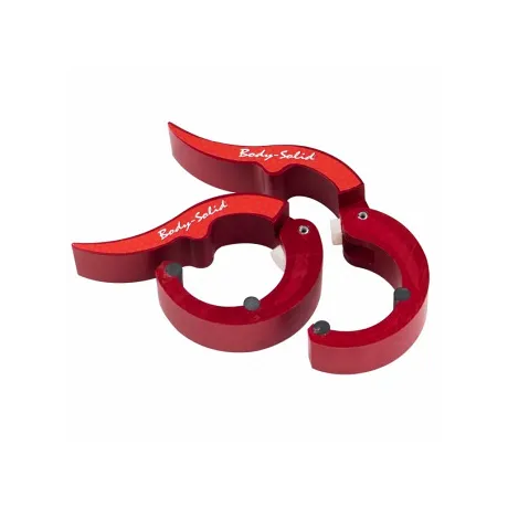 Замки алюминиевые Body Solid ROEPKE красные (пара)